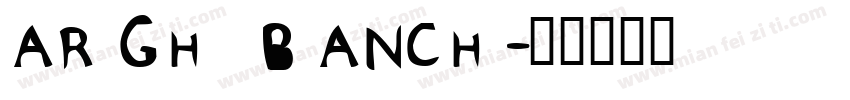 ARIGHI BIANCHI字体转换